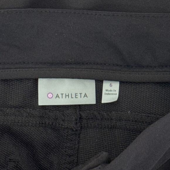Athleta Wander Skinny Pant Ankle Zip Black Outdoor Hiking Size 6 - Picture 4 of 11